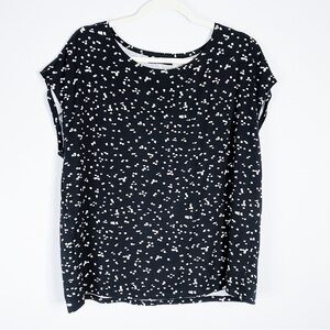 A-Line Hawaii - Black & White Printed Top